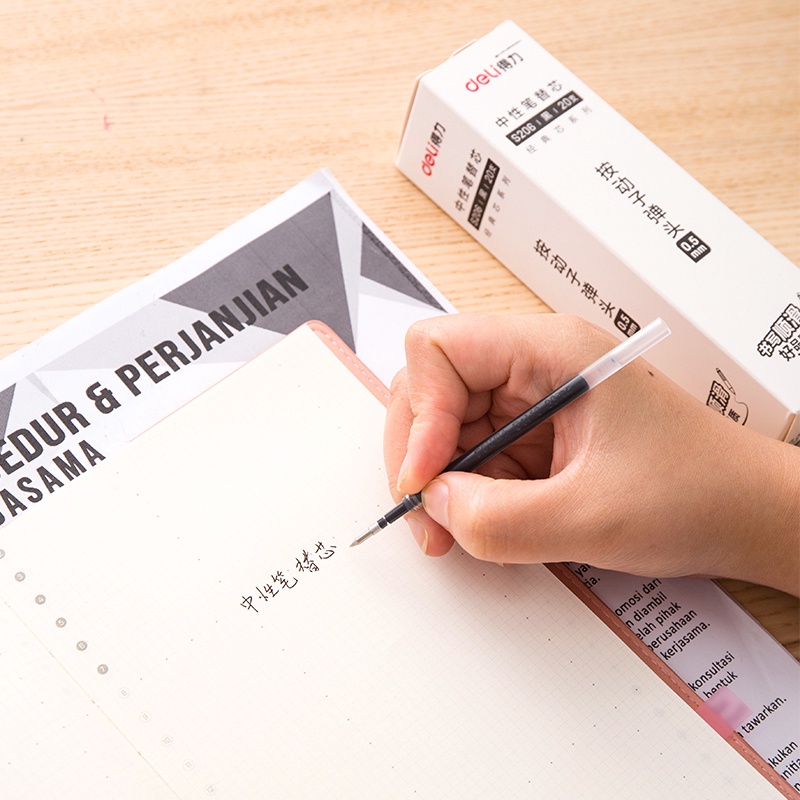 Ruột bút gel S206 0.5mm Deli cho bút S01