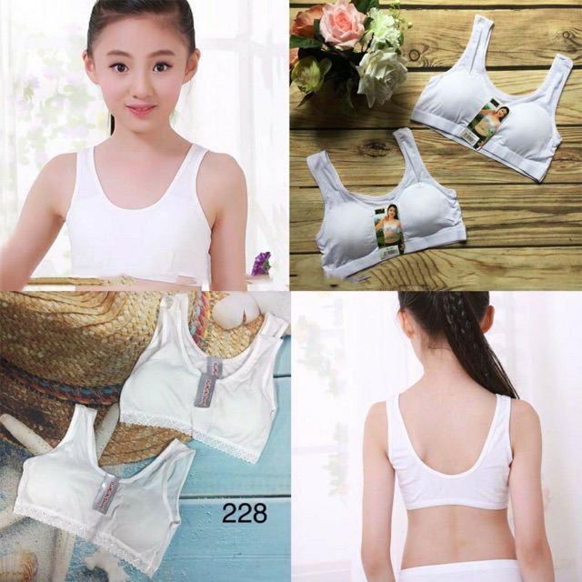 Áo lá thun balỗ học sinh vải mềm mịn mút mỏng tháo rời