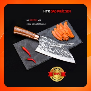 Dao HTX DAO PHÚC SEN DPLDDL Pha Luông gỗ cẩm chi khâu đồng đỏ 20cm