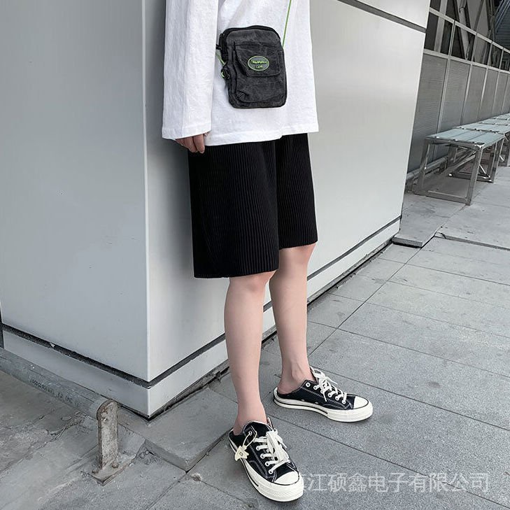 Quần Short Dáng Suông Rộng Xếp Ly Nhanh Khô Thời Trang Xu Hướng Đường Phố