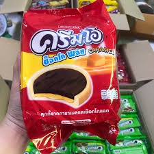 Bánh quy Socola CREAM-O Thái Lan Choco Plus JACK&amp;JILL 13g x 24 gói = 312g