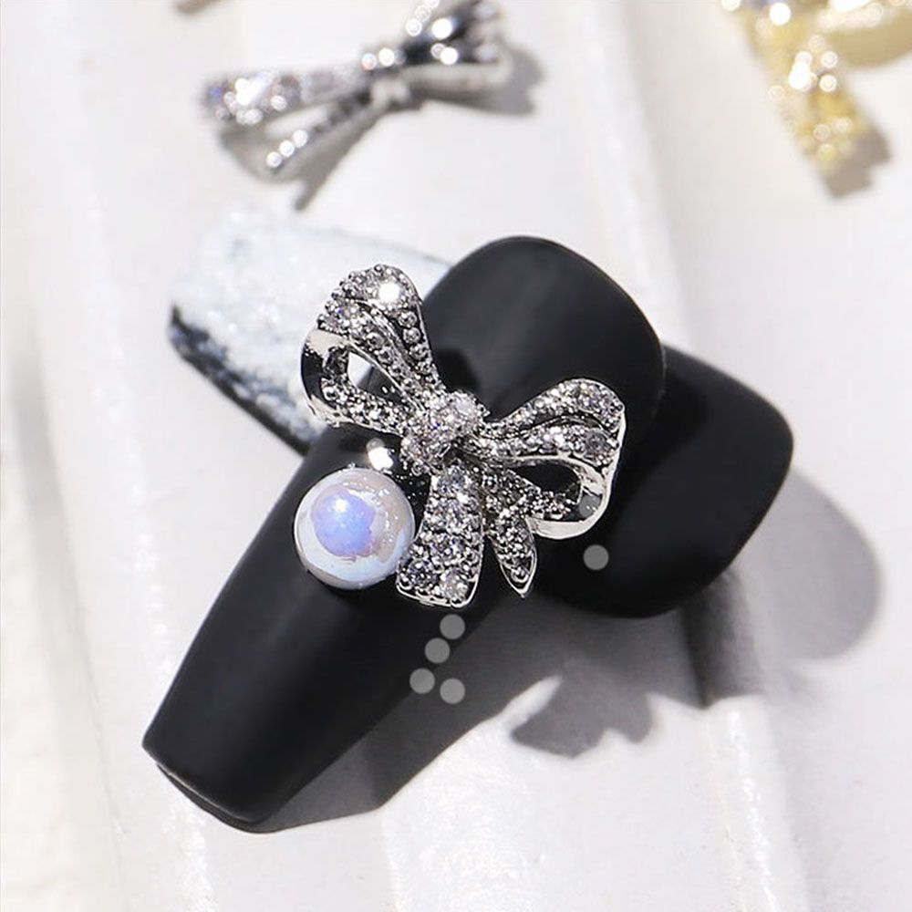 [Hàng mới về] Nơ đính đá lấp lánh trang trí cho móng tay nghệ thuật diy sành điệu