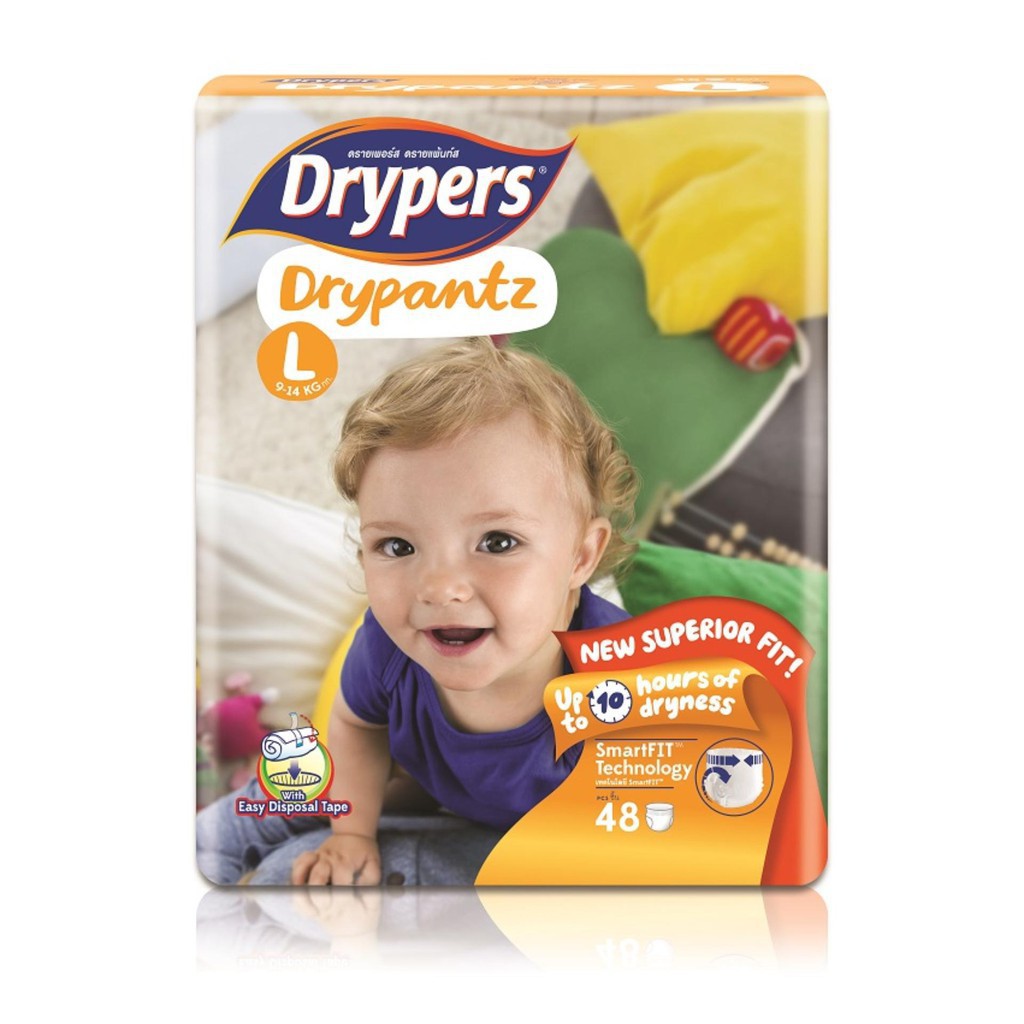 Tã quần Drypers Drypantz L48 (9kg-14kg)