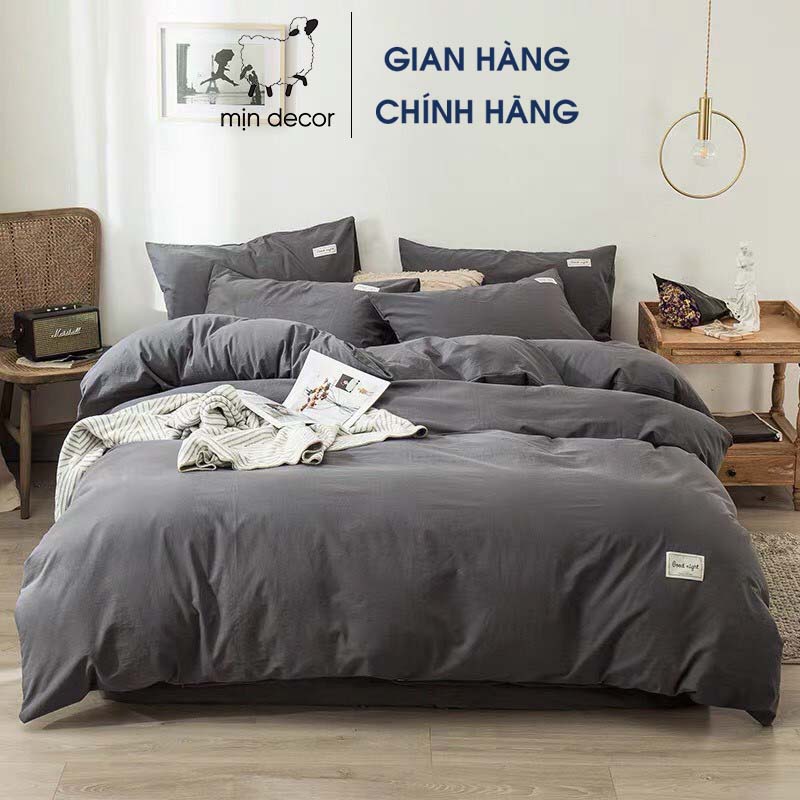 [Mã LIFEMALL2505 giảm 10% đơn 250K] Bộ chăn ga gối cotton tici MỊN DECOR êm ái mềm mại | BigBuy360 - bigbuy360.vn