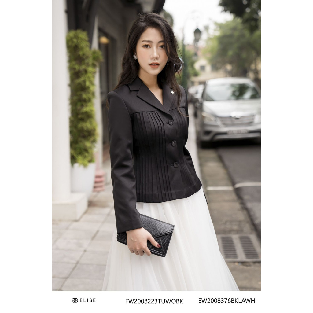 Áo vest đen đính logo elise Elise | BigBuy360 - bigbuy360.vn