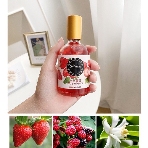 Nước hoa Shimang Xịt thơm toàn thân Shimang Hương Trái Cây Tự Nhiên Thơm Mát Ngọt Ngào 100ml