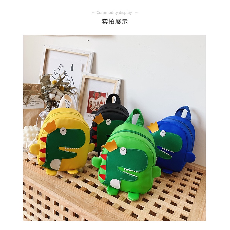 Balo đi học kiểu dáng khủng long đáng yêu thời trang cho bé