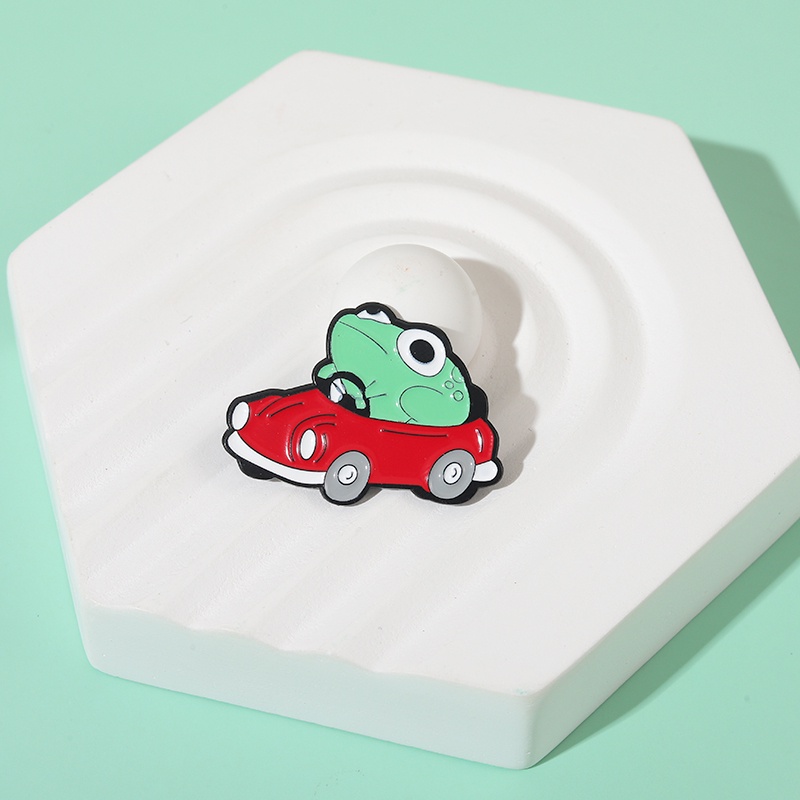 Ghim cài áo QIHE JEWELRY hình chú ếch xinh xắn đáng yêu