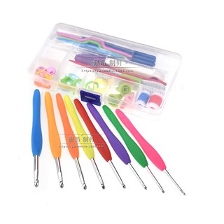 Bộ kim móc len - Bộ kim hộp nhựa
