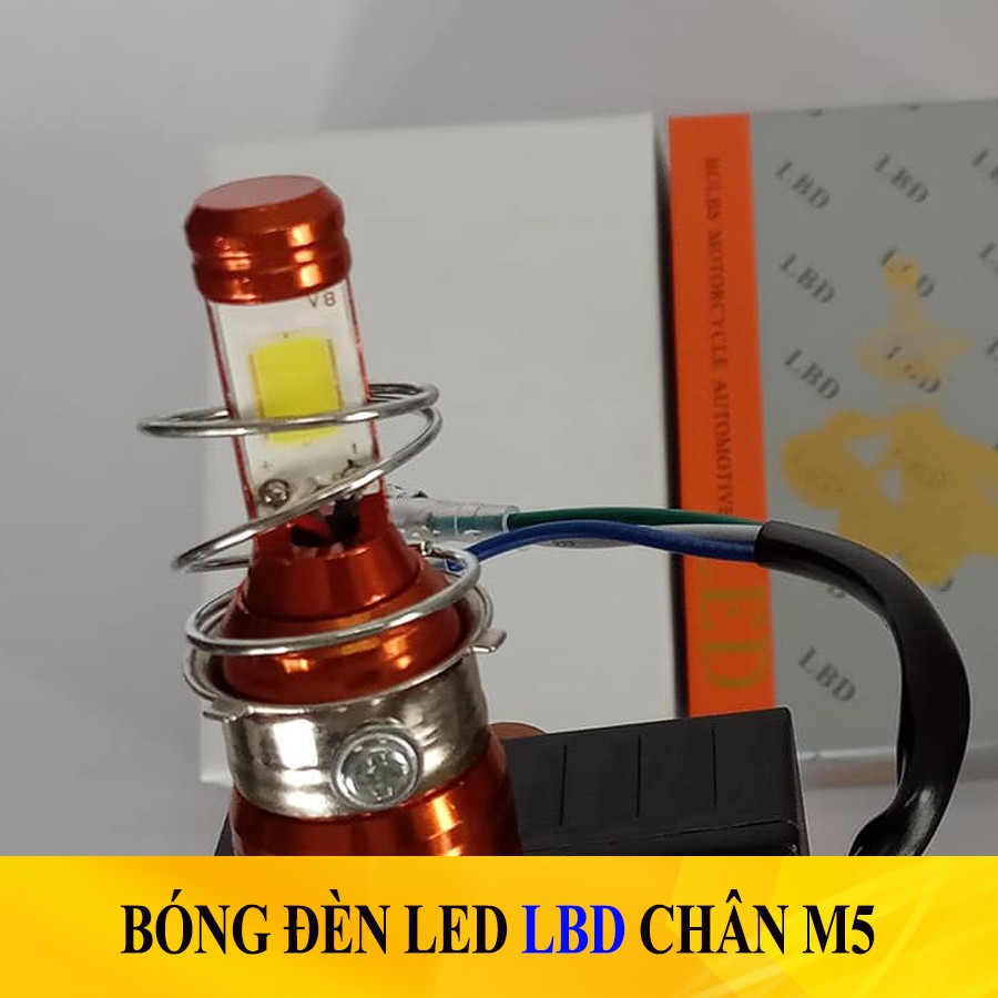 Bóng đèn LED xe máy LBD chân M5 - 40w dành cho xe Dream