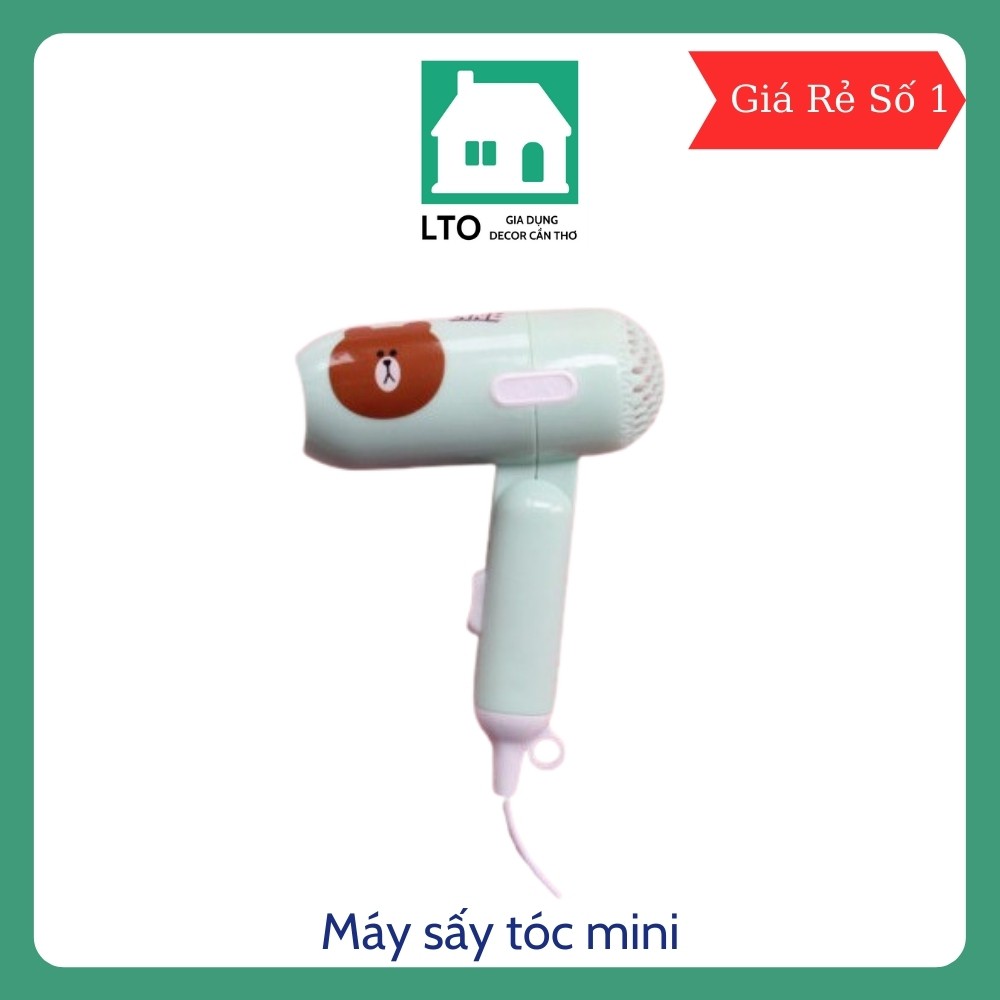 Máy Sấy Tóc Mini Nhỏ Gọn Tiện Dụng 3 Màu Đê lụa chọn