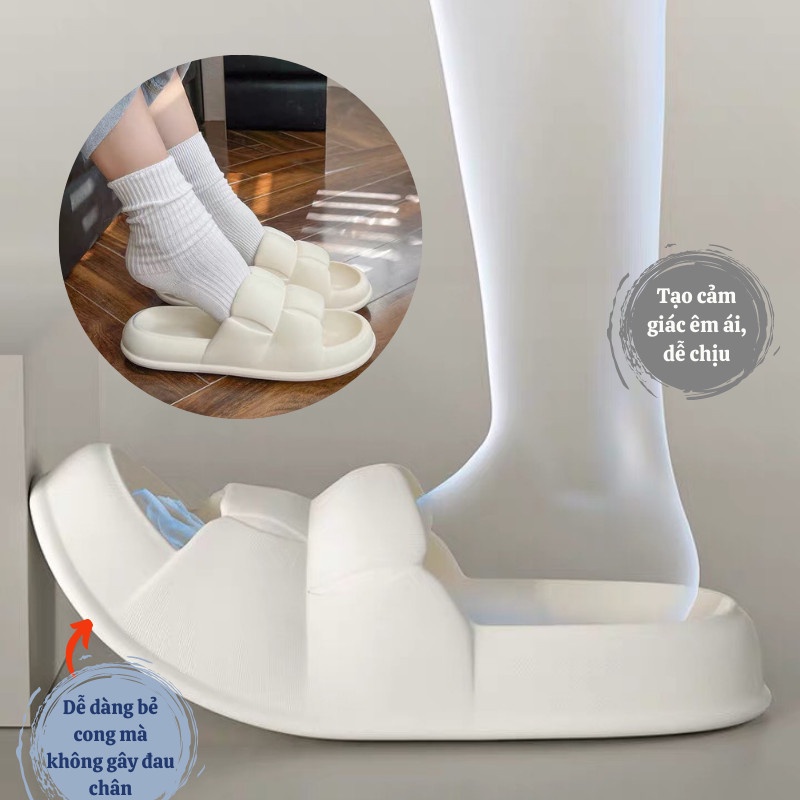 Dép Nữ Dép Bánh Mì Đế Bệt Quai Ngang Siêu Êm Chân TITAN STORE