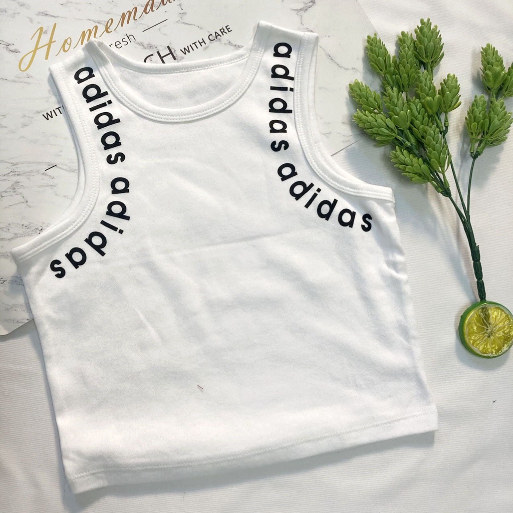 Áo thun sát nách nữ fom ôm freesize từ 30-40kg chất Borip dáng croptop in chữ - TOP29