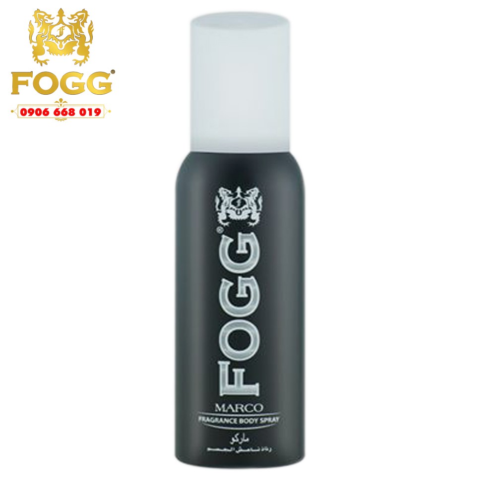 NƯỚC HOA XỊT TOÀN THÂN DÀNH CHO NAM FOGG MARCO  120ML XỊT 800 LẦN , NHẬP KHẨU DUBAI