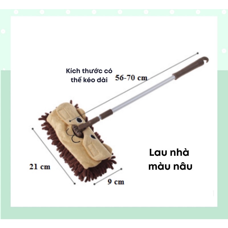 Bộ 3 món quét lau nhà cho bé Montessori thực hành cuộc sống, bộ chổi lau quét nhà Mini dạy trẻ kỹ năng làm việc nhà