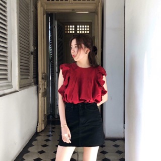Chân váy jeans chữ A