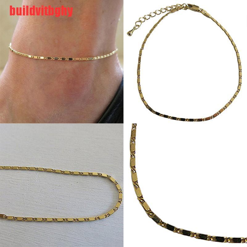 Lắc Chân Mạ Vàng Thiết Kế Đơn Giản Thời Trang | BigBuy360 - bigbuy360.vn