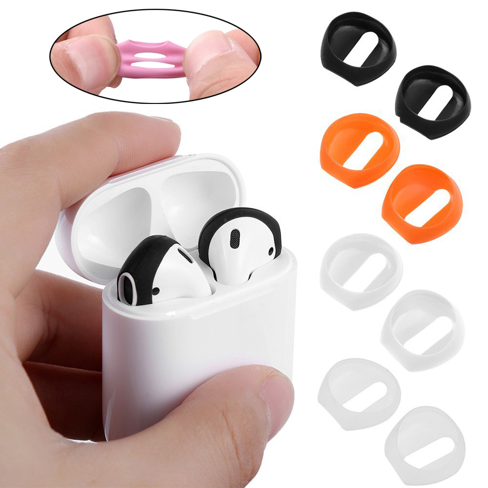 Vỏ bảo vệ tai nghe bằng silicon mềm mỏng chống trượt thích hợp cho Airpod 1/2 Airpods Pro