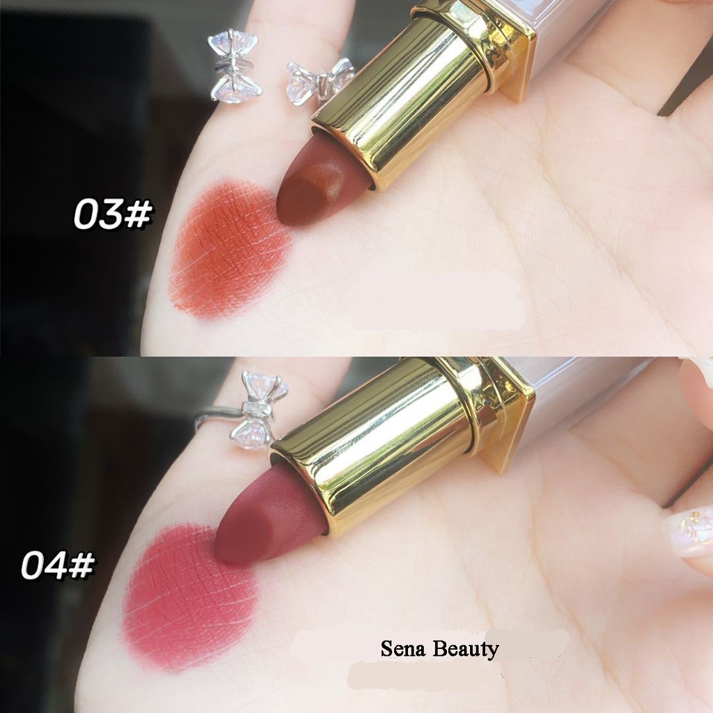 Son sáp lì mềm môi Herorange Lipstick Vỏ Nube BeTrong Suốt Sena Beauty | BigBuy360 - bigbuy360.vn