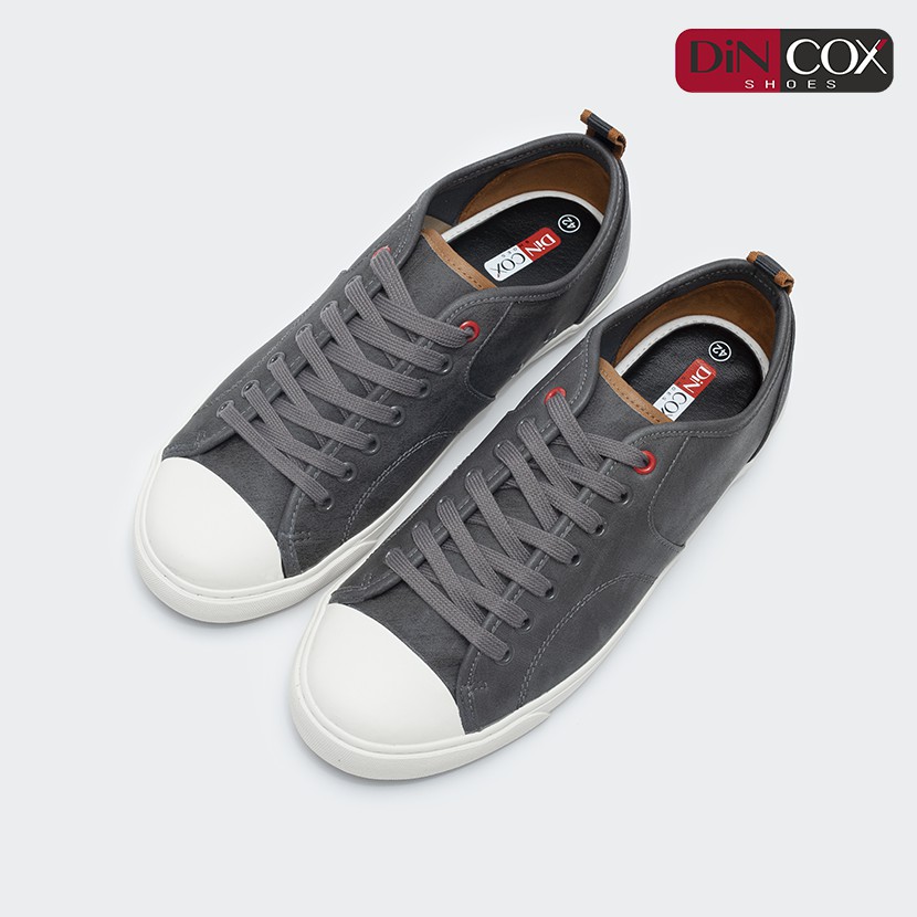 Giày Sneaker Da Nam DINCOX C11 Trẻ Trung, Năng Động Charcoal