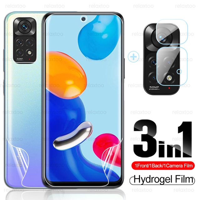Miếng Dán Hydrogel 3 Trong 1 Bảo Vệ Mặt Trước Và Sau Cho Xiaomi Redmi Note 11 Pro Note11 Pro+ 4G 5G