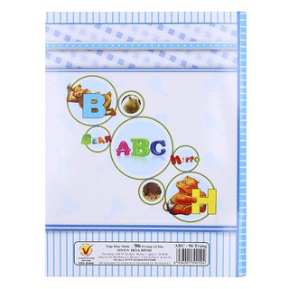 Tập Hòa Bình ABC 4 Ô Ly 96Trang Định Lượng 80gsm Lốc 10 Quyển