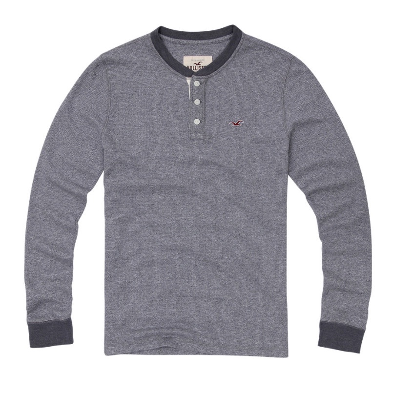 Áo thun nam tay dài Hollister HOL-LS01 Waffle T-Shirt