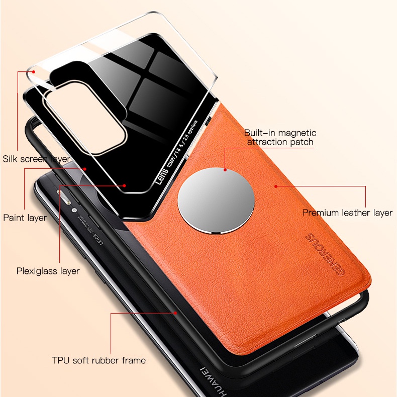 Ốp điện thoại Lenuo bằng da chống sốc phong cách sang trọng cho Xiaomi Redmi K30 Pro K30 Ultra K20 K20 Pro