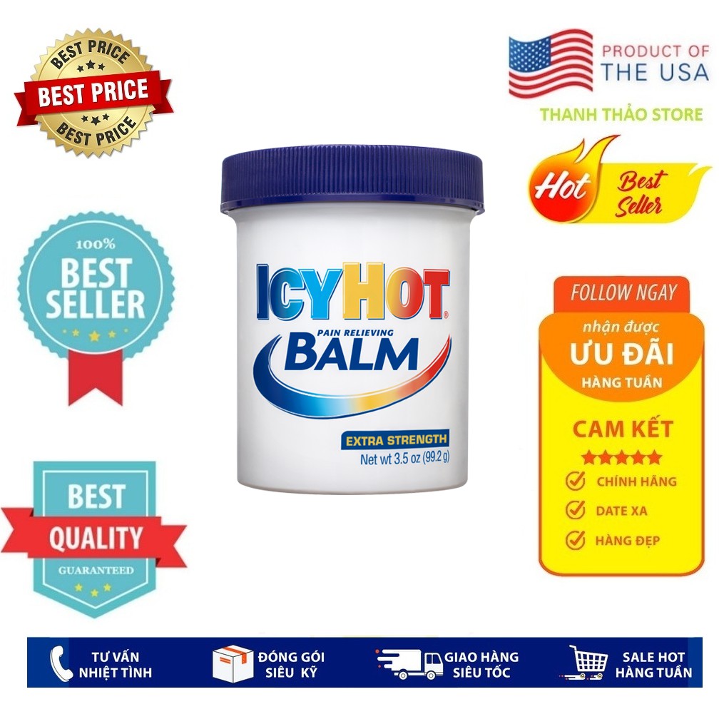 [Chính Hãng USA] Dầu Xoa Bóp Icy Hot Balm Của Mỹ