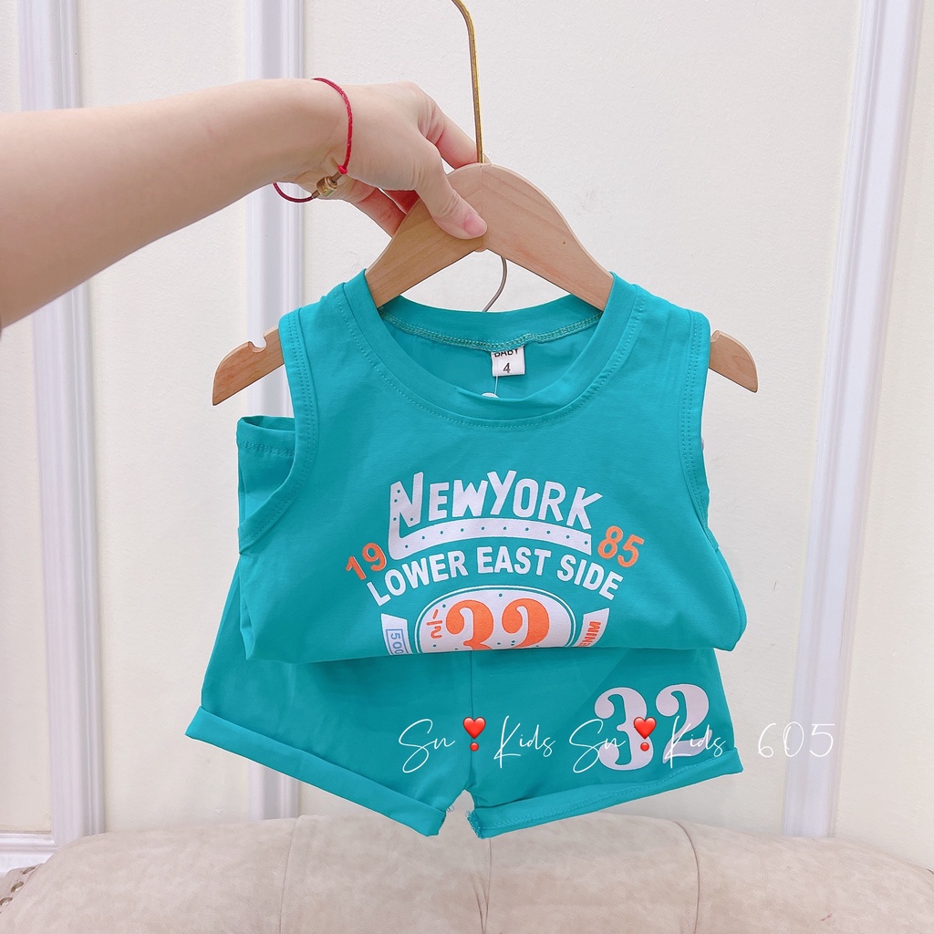 Bộ ba lỗ số 32 bé trai