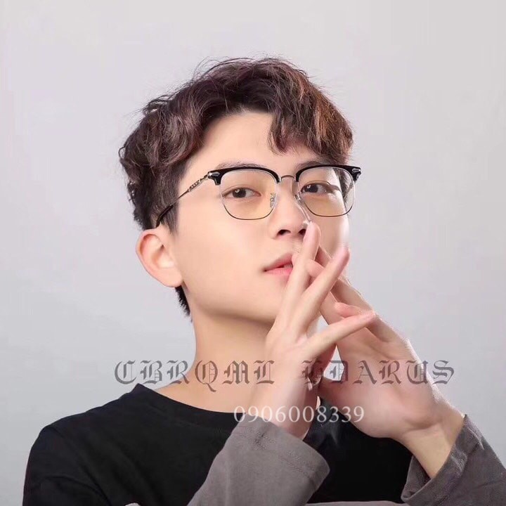 Gọng Kính Cận Nam, Titanium, Thời trang cao cấp kèm Full Box, Bảo hành 12 tháng - donghokinhmat168