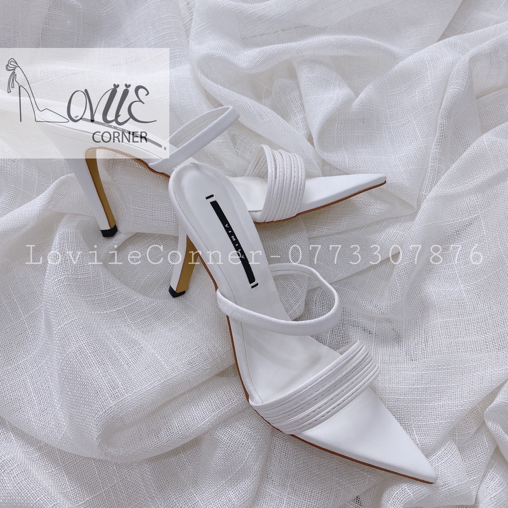 DÉP CAO GÓT 5CM LOVIIECORNER - GUỐC NỮ GÓT NHỌN ĐẾ VUÔNG - GUỐC CAO GÓT THỜI TRANG D220126