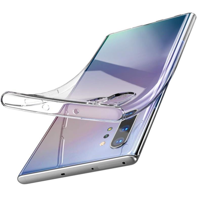 Ốp Silicon dẻo Samsung Galaxy Note 10 Plus / Note 10+ (trong suốt) - Hàng loại 1