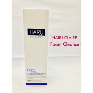 Haru Claire AC Solution Foam Cleanser (120 ml): Sữa rửa mặt dàn cho da nhờn, mụn.
