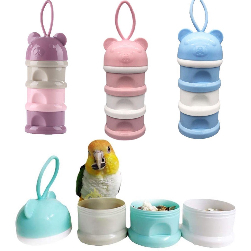 MOCHO Hộp Đựng Thức Ăn Cho Chuột Hamster Bằng Nhựa Nhiều Tầng