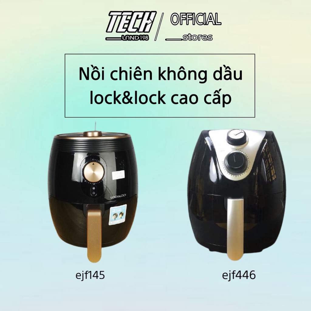 nồi chiên không dầu lock&amp;lock 3.5l EJF145 và EJF446 bảo hành 12 tháng