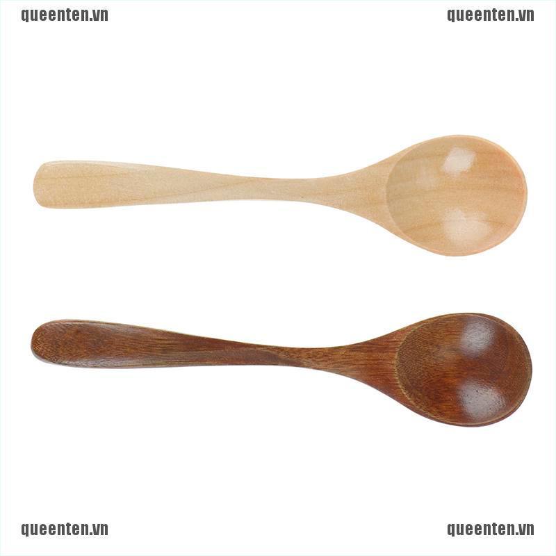 Wooden Honey Spoon Coffee Spoon Ice Cream Candy Teaspoon Rice Spoon QUVN