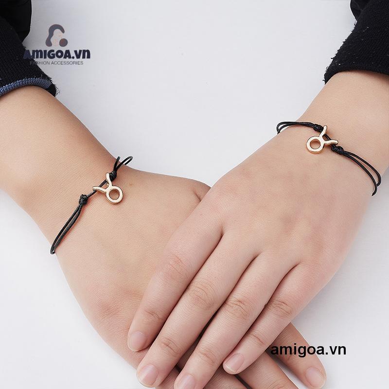 ✨✨12 Chòm sao Dây bện Vòng đeo tay Phụ kiện Thời trang Trang sức