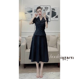 Sét bộ chân váy dập ly