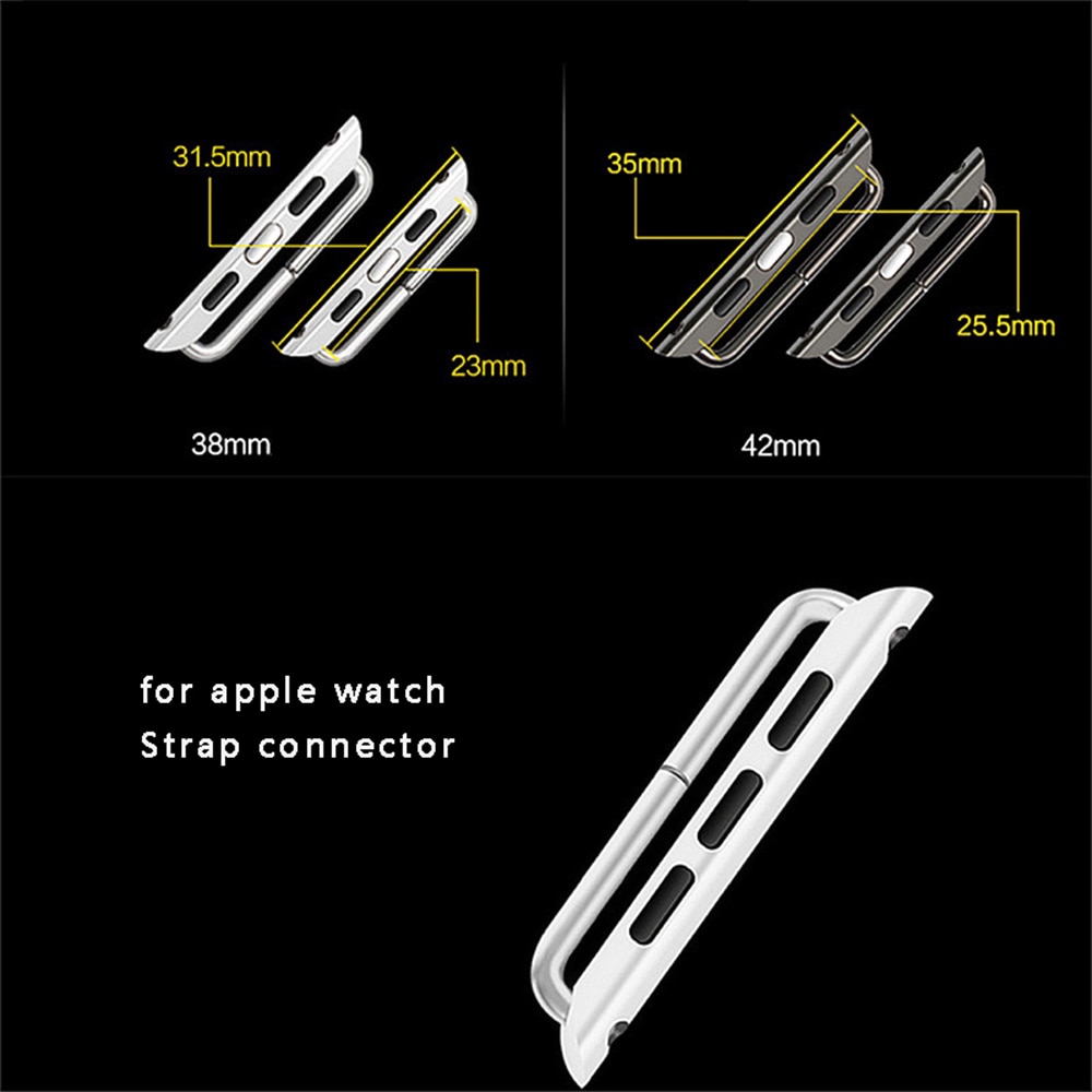 Cặp Dây Đeo Đồng Hồ Bằng Thép Không Gỉ Cho Đồng Hồ Thông Minh Apple Watch 1 / 2 / 3 / 4 / 5