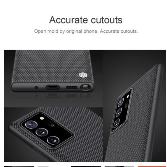 Ốp lưng vải siêu bền cho Samsung Galaxy Note 20 Ultra- Nillkin Texture chính hãng