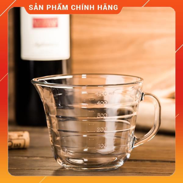 Cốc chia vạch thủy tinh cường lực 500ml GLASOCK GL1475