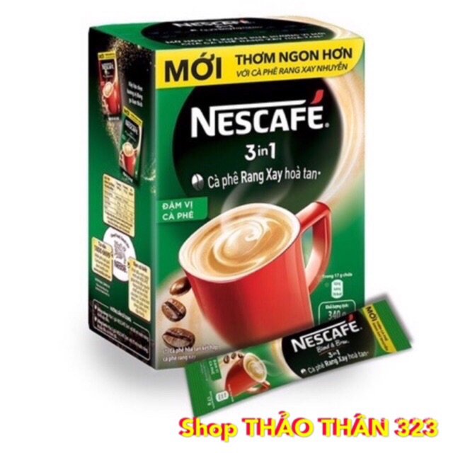 Cà phê NESCAFE 3in1 ĐẬM ĐÀ VỊ CÀ PHÊ (20gói x 17g)