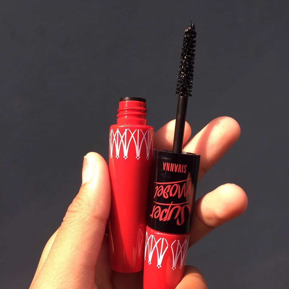 Mascara Hai Đầu Nối Mi Super Model 5X Long Deep Black Waterproof HF893 Sivanna