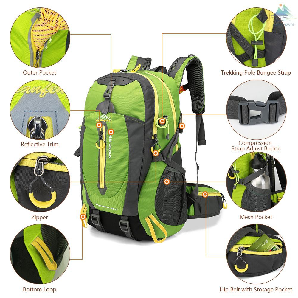 TREKKING Ba Lô Dã Ngoại Chống Thấm Nước Dung Tích 40l