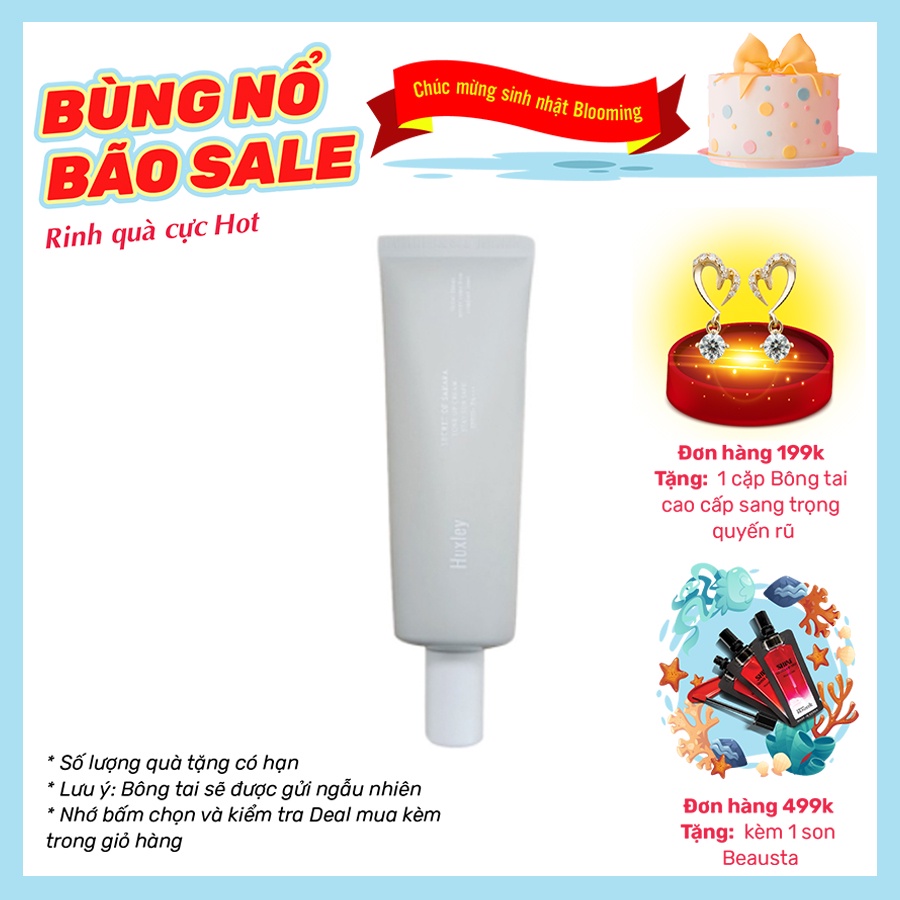 Kem chống nắng nâng tone, dưỡng ẩm da Huxley Tone Up Cream Stay Sun Safe SPF50+ PA+++