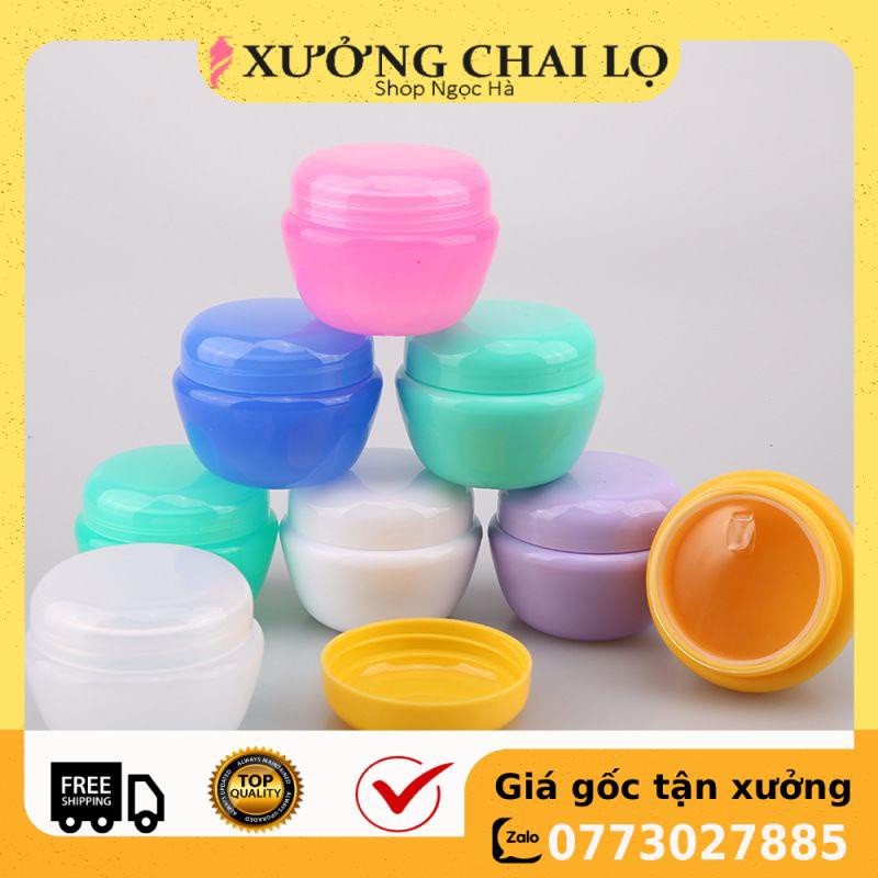 Hủ Đựng Kem ❤ Hũ nhựa đựng kem Face 5g,10g,20g , Hũ Nấm chiết mỹ phẩm , phụ kiện du lịch