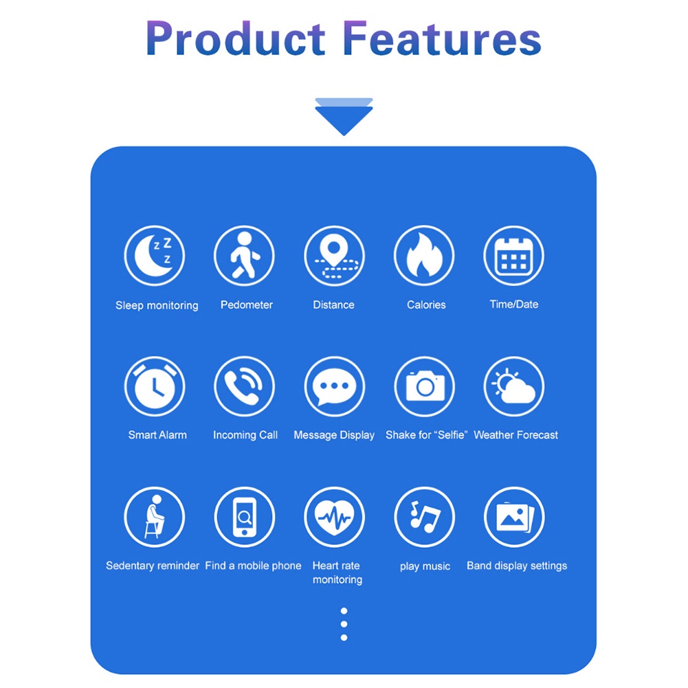 Bộ Vòng Tay Thể Thao Thông Minh Chống Nước Giám Sát Nhịp Tim V60 Ip65