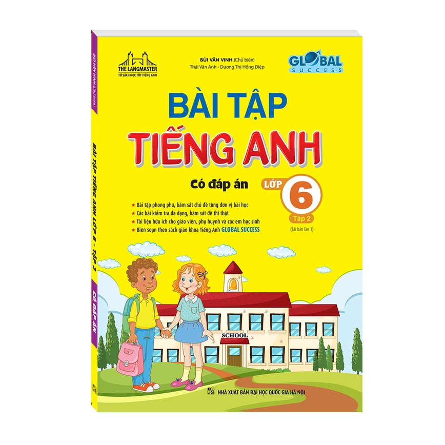 Sách- GLOBAL SUCCESS - Bài tập tiếng anh lớp 6 (có đáp án) - Bộ 2 tập