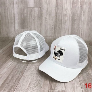 Nón kết lưỡi trai phối lưới thêu con gà vuông năng động